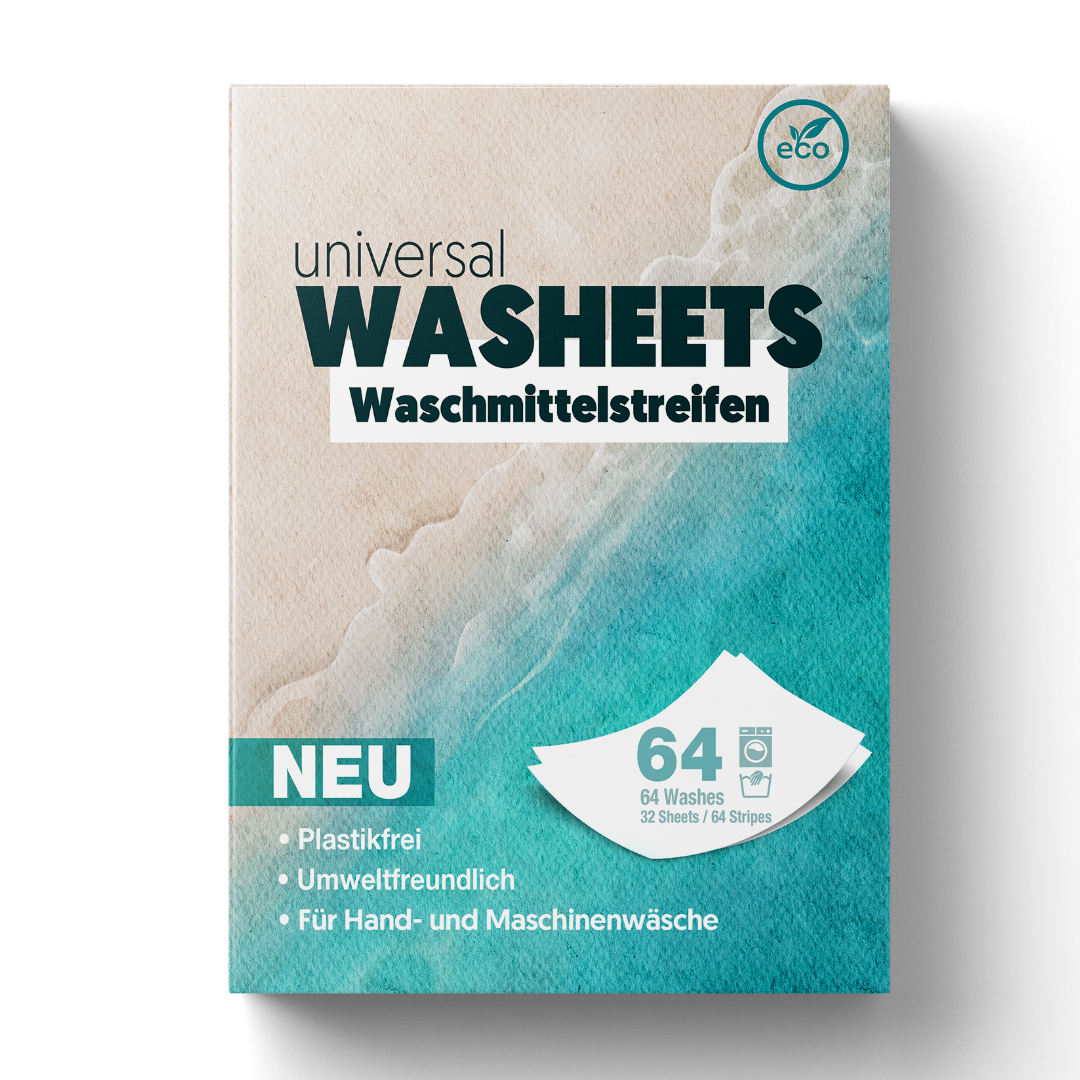 Nachhaltige Waschmittelstreifen - für 64 Wäschen
